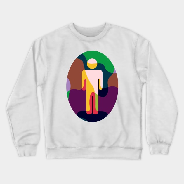 Colorful Man Crewneck Sweatshirt by ipxi7_